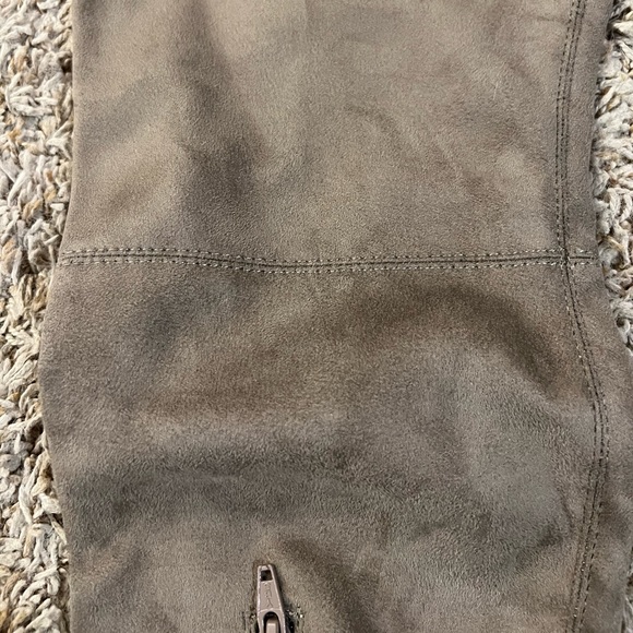 Taupe over the knee boots - Picture 4 of 5